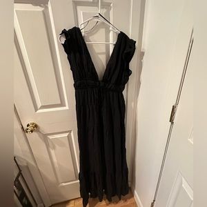 Black maxi dress